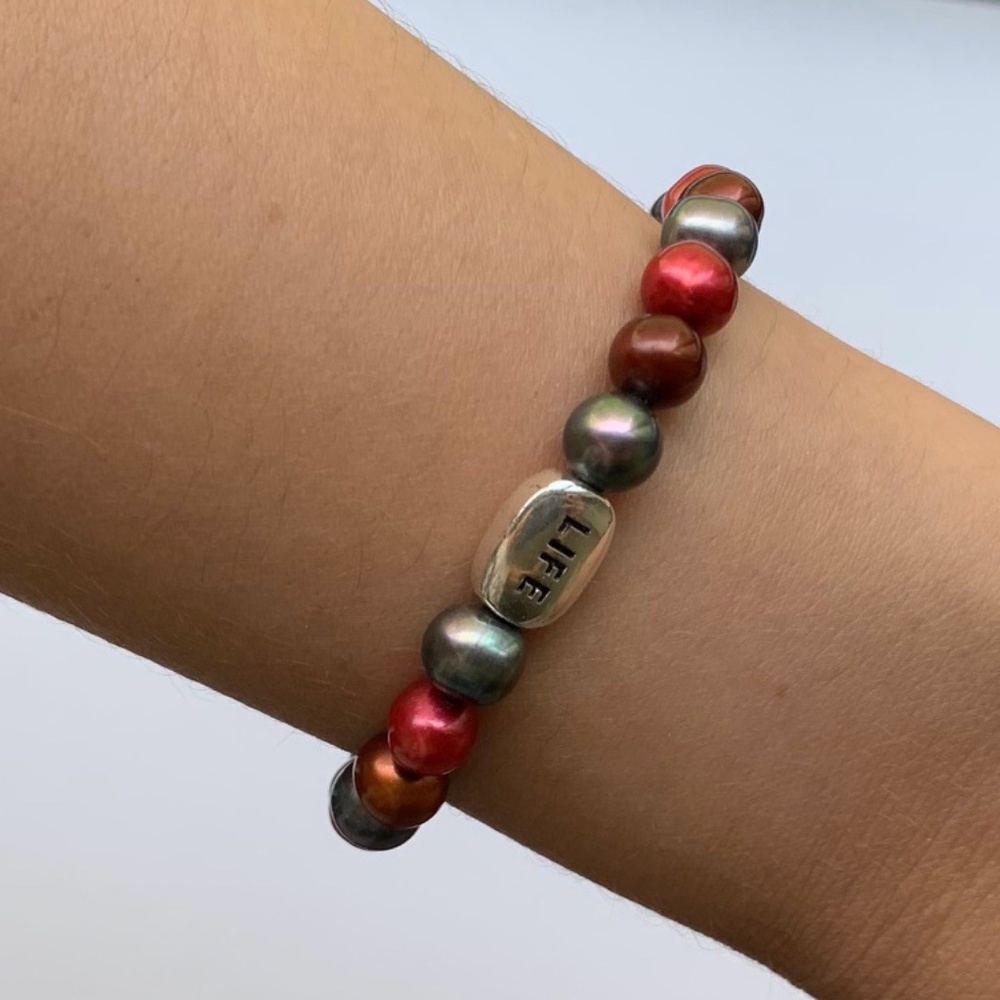 Faux Pearl Multi-Color Bracelet